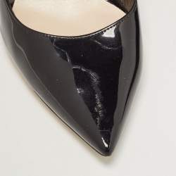 Pre Owned Dior Black Patent Leather Cherie Pumps Size 37.5