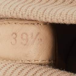 Dior Beige Knit Fabric and Leather Walk'n'Dior Sneakers Size 39.5