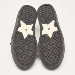 Pre Owned Dior Beige/Black Leopard Print Canvas Walk'n'Dior Sneakers Size 37