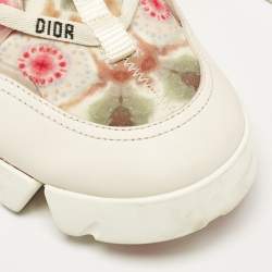 Pre Owned Dior Multicolor Neoprene and PVC D-Connect Sneakers Size 39