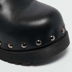 Dior Black Leather Diorquake Clogs Size 36