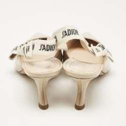 Dior Beige Patent J'Adior Slingback Pumps Size 39