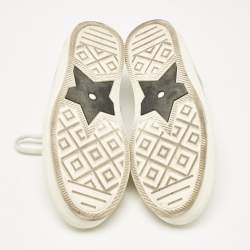 Pre Owned Dior Grey/White Oblique Canvas Walk'n'Dior Low Top Sneakers Size 38.5