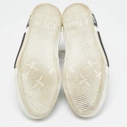 Pre Owned Dior Grey/Transparent Nylon and PVC B23 High Top Sneakers Size 38