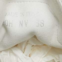 Pre Owned Dior Grey/Transparent Nylon and PVC B23 High Top Sneakers Size 38