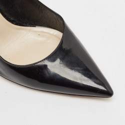 مملوكة مسبقًا Dior Black Patent Leather Pointed Toe Pumps Size 37.5