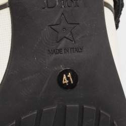 Dior Black/White Mesh Square Toe Mules Size 41