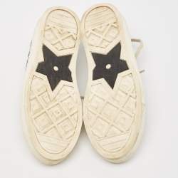 Dior Navy Blue/White Canvas Walk'n'Dior Low Top Sneakers Size 38