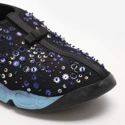 Dior Black Mesh Fusion Slip On Sneakers Size 41