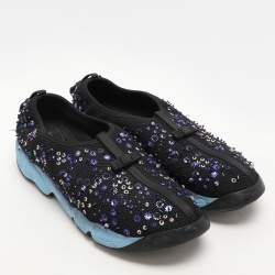 Dior Black Mesh Fusion Slip On Sneakers Size 41