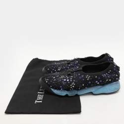 Dior Black Mesh Fusion Slip On Sneakers Size 41