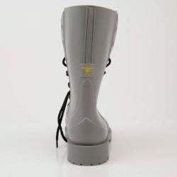 Dior Gray Rubber Diorcamp Ankle Boots Size 35