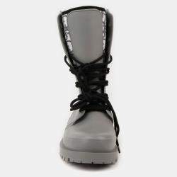 Dior Gray Rubber Diorcamp Ankle Boots Size 35