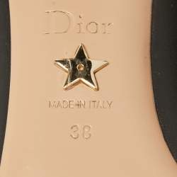 Dior Black Leather Ankle Length Boots Size 38