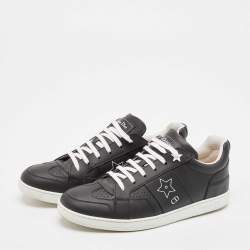 Dior Black Leather D-star Low Top Sneakers Size 39