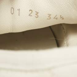 Dior White Canvas Walk'n'Dior Low Top Sneakers Size 34.5