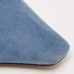 Dior Blue Suede Pointed Toe Ombre Heel Pumps Size 38.5