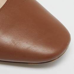 Dior Brown/Silver Leather Savane Pumps Size 38.5