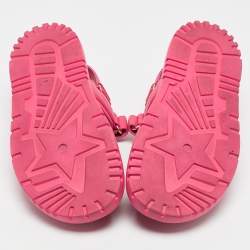 Dior Fuchsia Leather DiorAct Flat Sandals Size 40