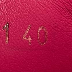 Dior Fuchsia Leather DiorAct Flat Sandals Size 40