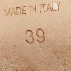 Pre Owned Dior Grey Patent Leather Clear Block Heel Mid Calf Boots Size 39