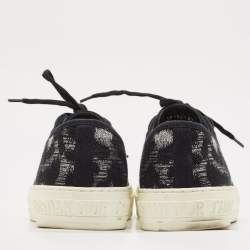 Dior Black Canvas and Rubber Walk'n'Dior Low Top Sneakers Size 40