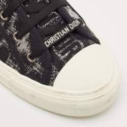 Dior Black Canvas and Rubber Walk'n'Dior Low Top Sneakers Size 40