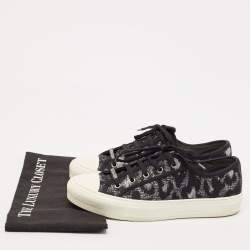 Dior Black Canvas and Rubber Walk'n'Dior Low Top Sneakers Size 40