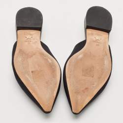 Dior Black Canvas J'adior Slingback Flats Size 36