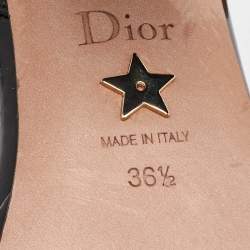 Dior Black Leather Ankle Strap Sandals Size 36.5