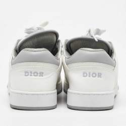 Pre Owned Dior White Leather Perforated B27 Low Top Sneakers Size 37