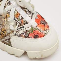Dior Multicolor Neoprene and Rubber D-Connect Sneakers Size 38.5
