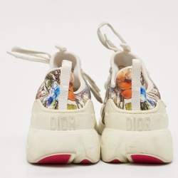 Dior Multicolor Neoprene and Rubber D-Connect Sneakers Size 38.5