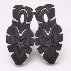 Pre Owned Dior White Leather and Mesh Vibe Lace Up Sneakers Size 38