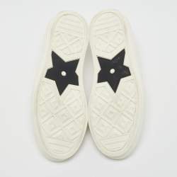 مملوكة مسبقًا Dior White Canvas Walk'n'Dior Low Top Sneakers Size 37