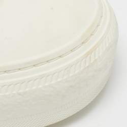 مملوكة مسبقًا Dior White Canvas Walk'n'Dior Low Top Sneakers Size 37