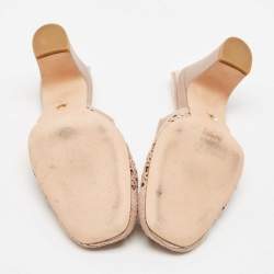 مملوكة مسبقًا صندل ديور موي حزام للكاحل قماش بيج 