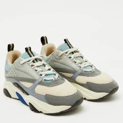 Dior Multicolor Leather and Mesh B22 Sneakers Size 39