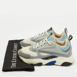 Dior Multicolor Leather and Mesh B22 Sneakers Size 39