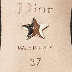 Pre Owned Dior Black Technical Fabric J'adior Slingback Pumps Size 37