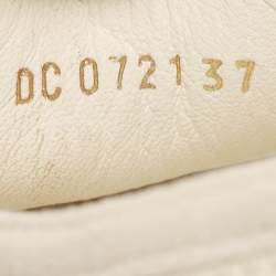 Pre Owned Dior White Canvas Walk'n'Dior Low Top Sneakers Size 37