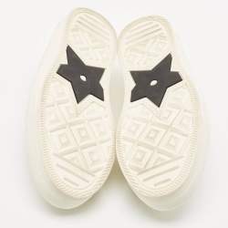 Pre Owned Dior White Canvas Walk'n'Dior Low Top Sneakers Size 37