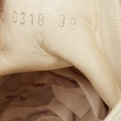 Pre Owned Dior White Canvas Walk'n'Dior High Top Sneakers Size 39.5