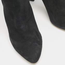 Dior Black Suede Knee Length Boots Size 39.5