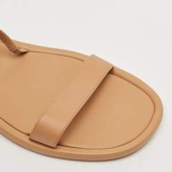 مملوكة مسبقًا Dior Brown Leather Slingback Sandals Size 40