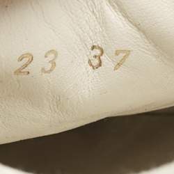 Pre Owned Dior White Oblique Embroidered Canvas and Rubber Walk'n'Dior Sneakers Size 37