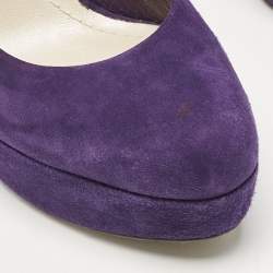 Dior Purple Suede Miss Dior Platform Pumps Size 38