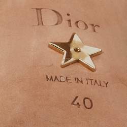 مملوكة مسبقًا Dior Black Mesh and Suede J'Adior Crystals Slingback Pumps Size 40