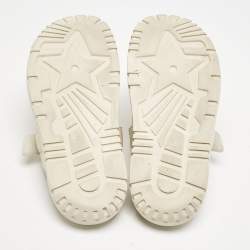 مملوكة مسبقًا Dior Cream Leather DiorAct Flat Sandals Size 38.5