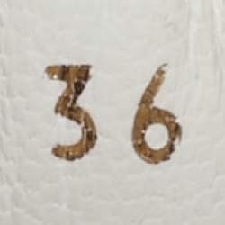 Pre Owned Dior White/Blue Embroidered Canvas Walk'n'Dior Sneakers Size 36